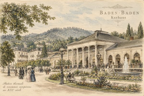 Maison de Conversation de Baden-Baden vers 1860
